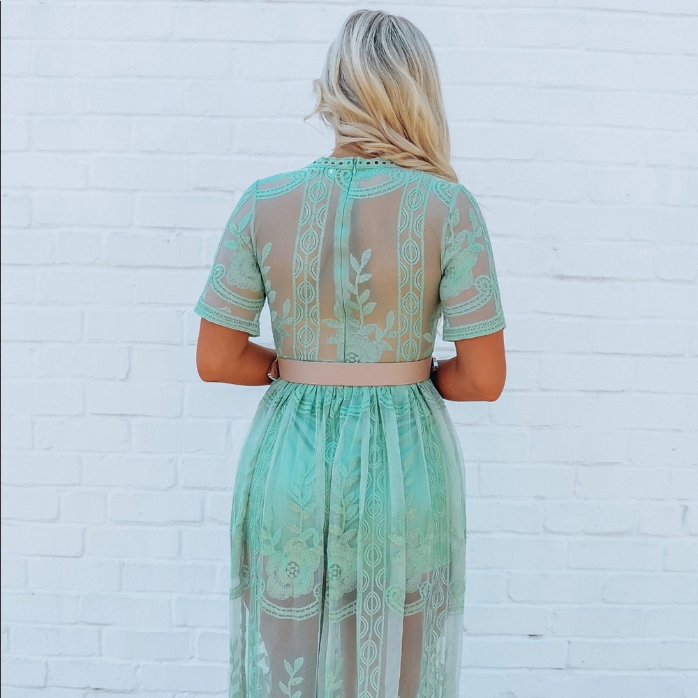 Dreaming In Color Maxi:Sage - Picture 4 of 6